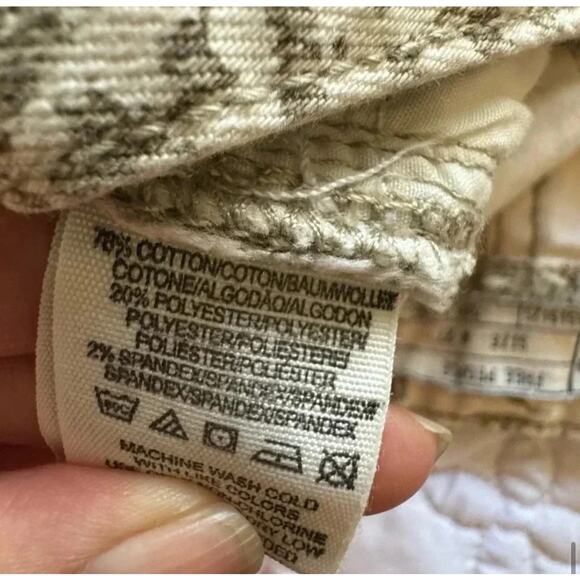 Free People Feather Print Skinny Jeans Neutral Boho Low Rise Ankle Denim 27 - Picture 8 of 11